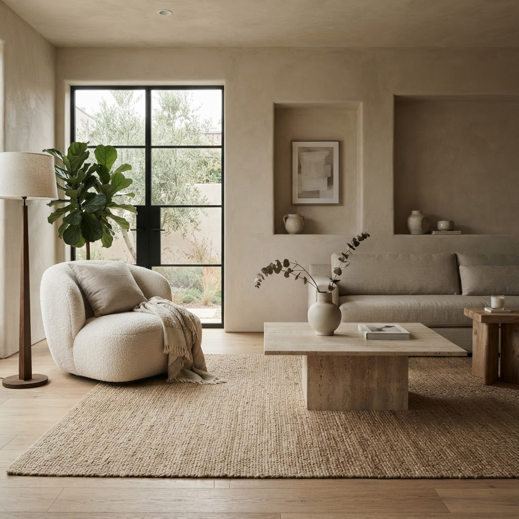Oatmeal Living — Clay Plaster in City Apartment