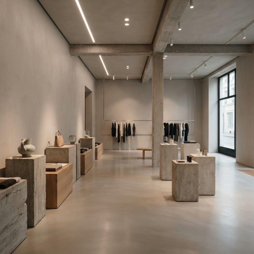 Gallery Retail — Microcement in Retail Space