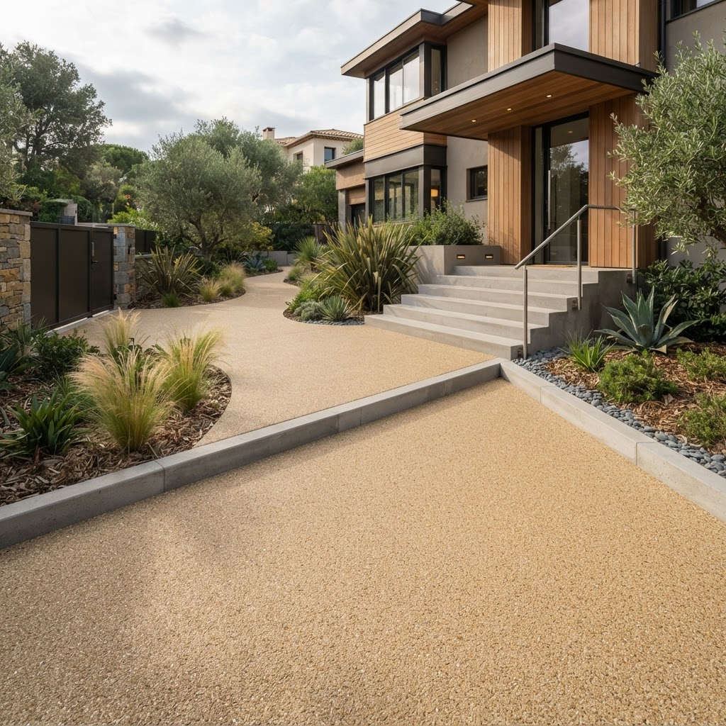 Villa Driveway — Resin-Bound Gravel in Private Villa