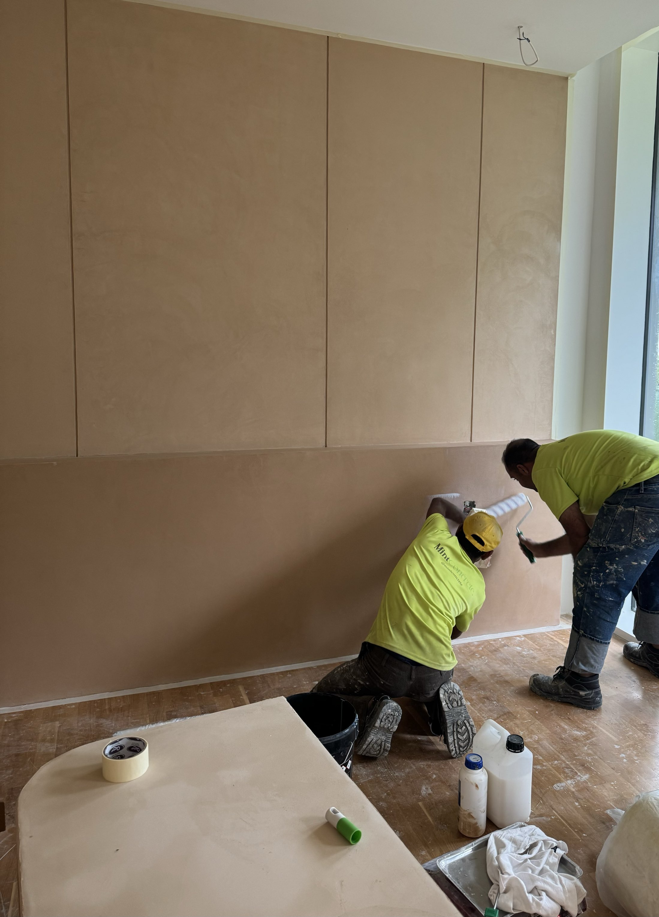 Feature Wall Finish — Renovations in Private Residence